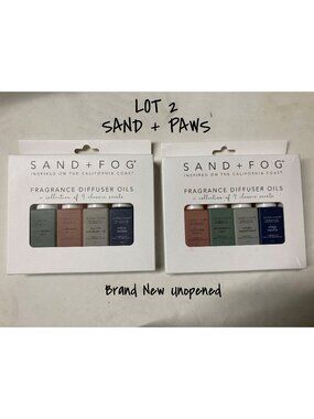 Sand + Paws Fragrance Diffuser Oils Lot Of 2 Sets Brand New Unopened